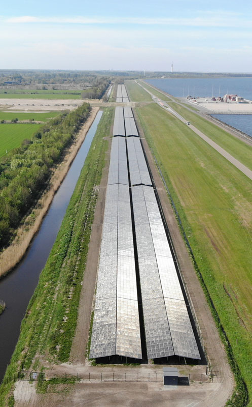 Solar farm ijsselmeerdijk Lelystad