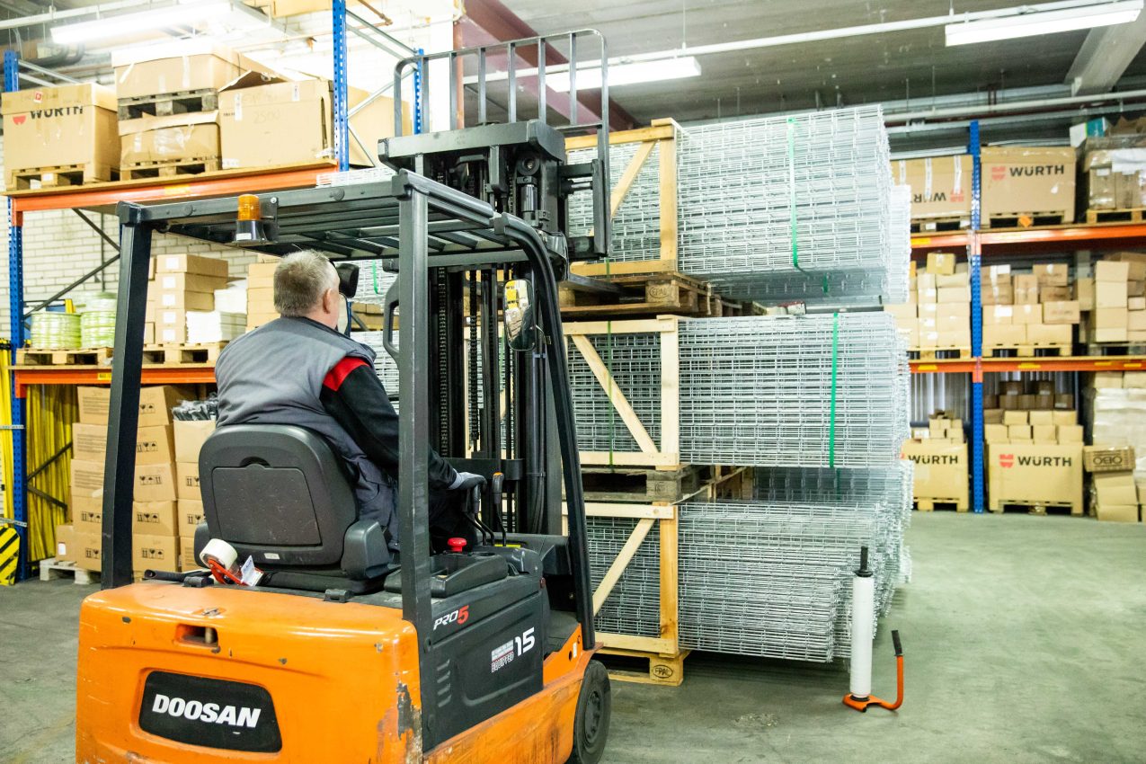 at work in our warehouse